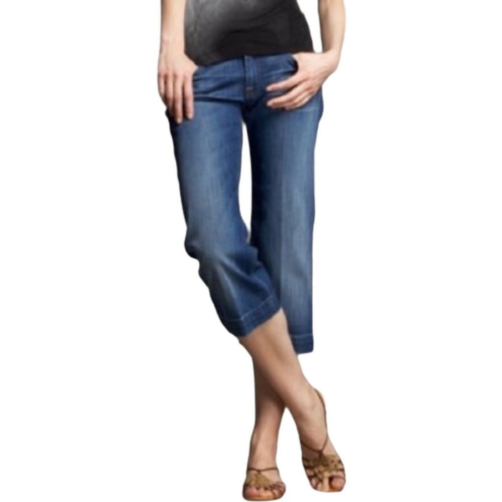 7 For all Mankind Women Size 29 Dojo Dark wash Wid